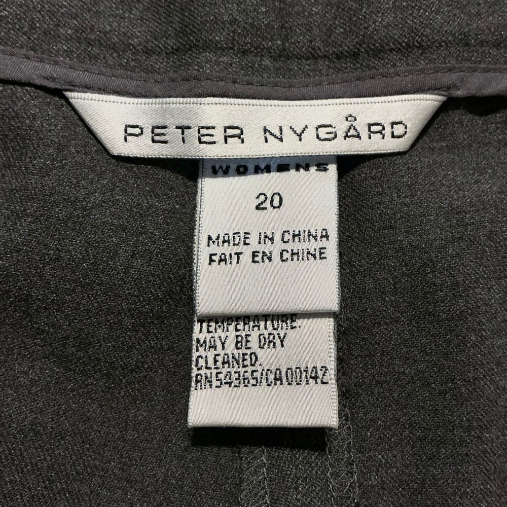 Peter Nygard Women's Size 20 Pull On Dress Pants Heather Charcoal Stretch NWT - Picture 5 of 8